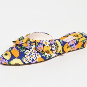 Olivia Morris At Home Blossom Frill Slippers - 70s Ditsy - 41